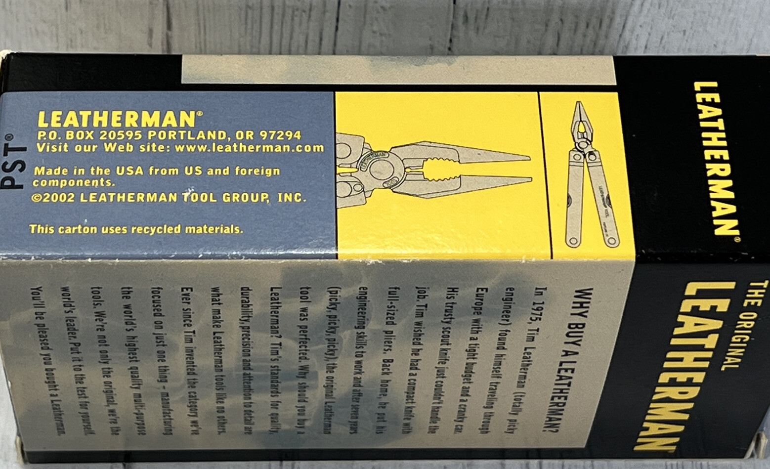Vintage Leatherman PST w/ Original Nylon Sheath 0902 Collectible New NOS