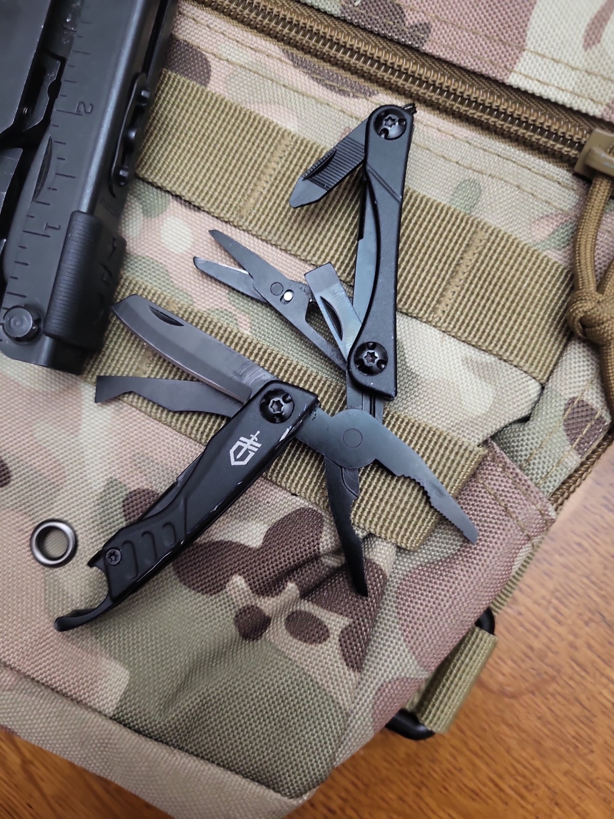 Gerber Multi-Tool Lot Crucial Multiplier & Dime Knife Lot