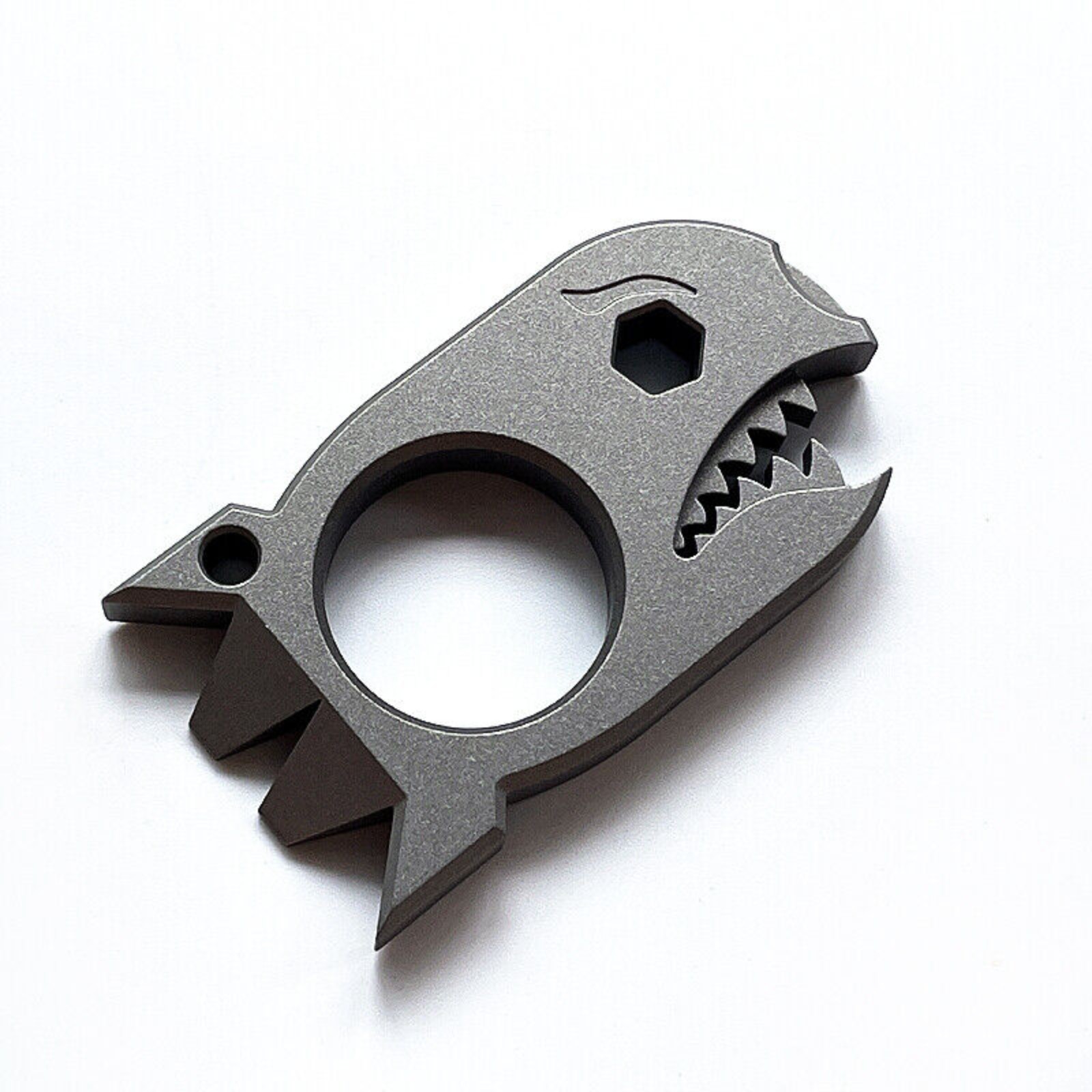 EDC Mini Titanium Alloy Keychain Multi Tool Pocket Pry Bar Crowbar Opener Cutter
