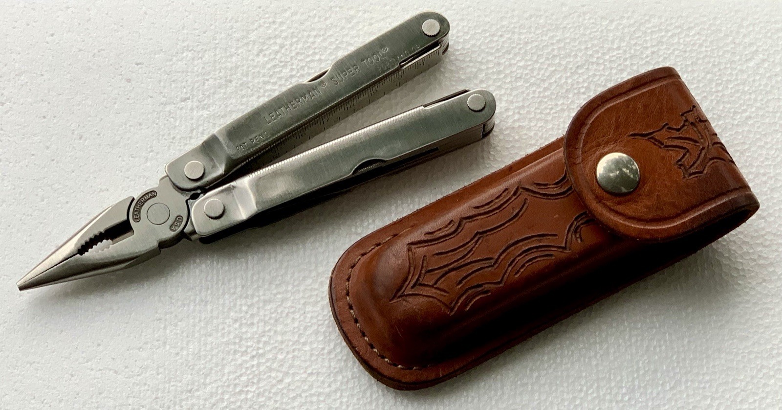 Leatherman Super Tool With Custom Leather Sheath 1997