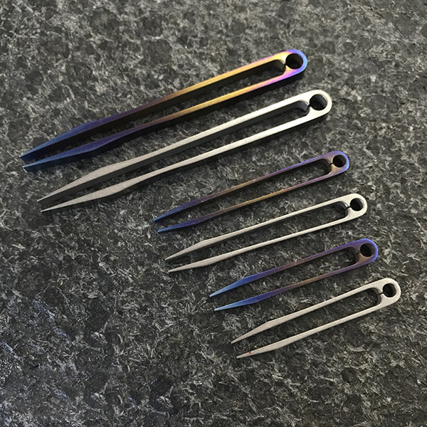 1pcs Titanium Alloy Tweezer Maintenance Anti-magnetic / Static Clips EDC Tools