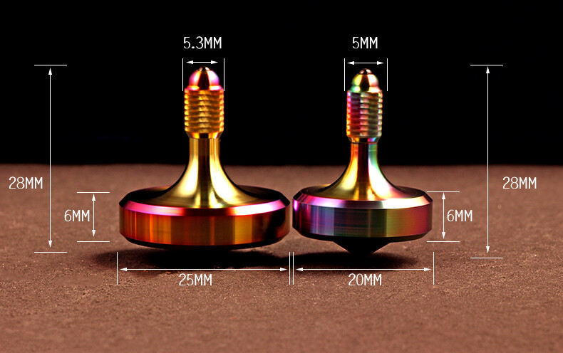 Stainless Steel Small Spinning Top Hand Twisting Gyro Gyroscope Spinner Toys EDC