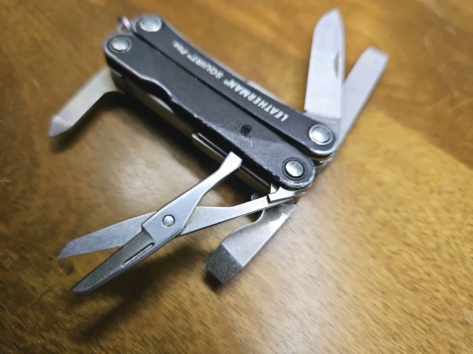 Leatherman Squirt Ps4 Black Keychain Folding Multi Tool Knife EDC
