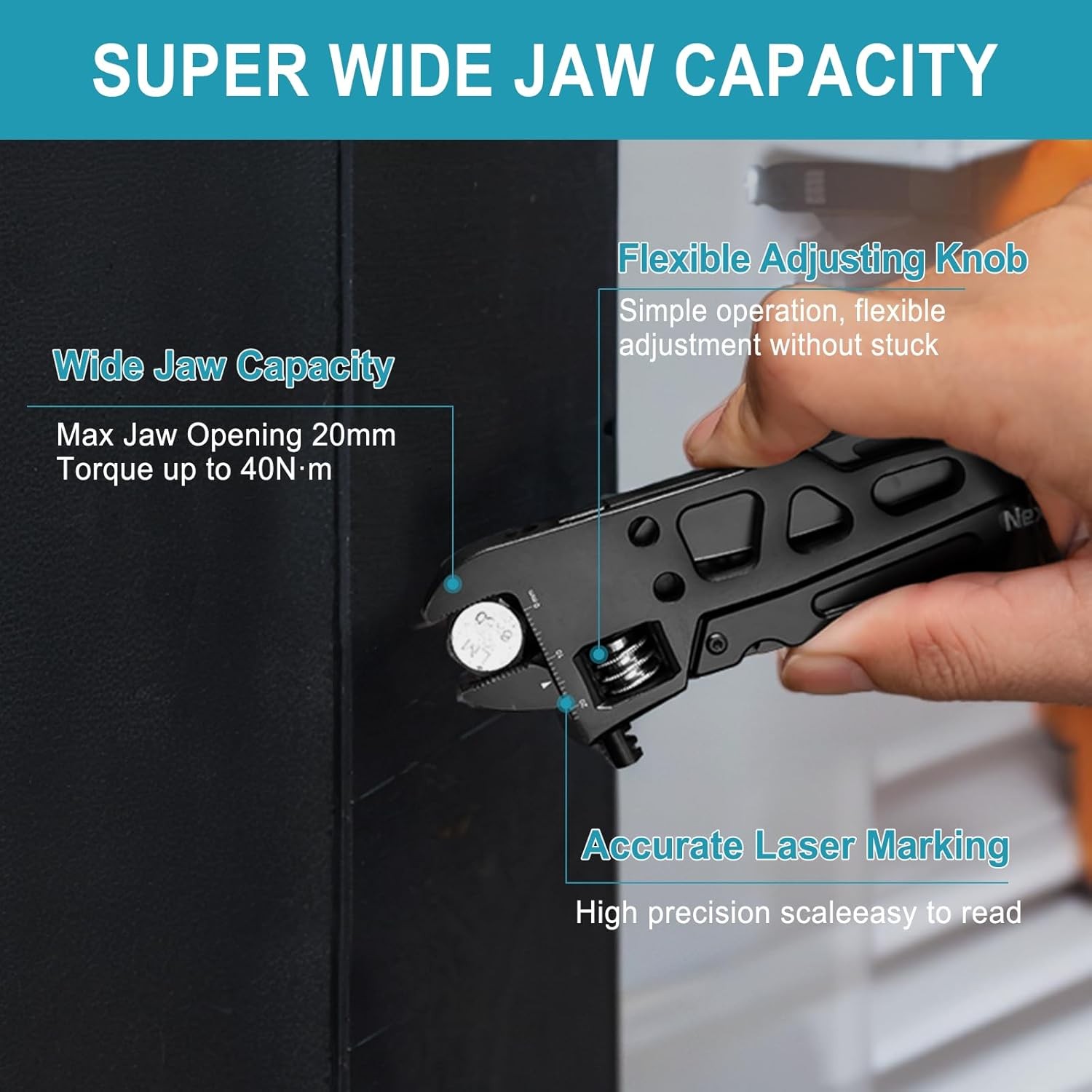 Adjustable Wrench Multitool 9 in 1 Multi Tool W/ Multitool Pliers Adjustable