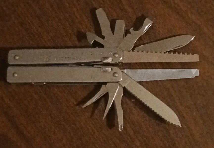 Victorinox SwissTool Stainless Steel Multi-Tool Serrated Blade w/ Sheath