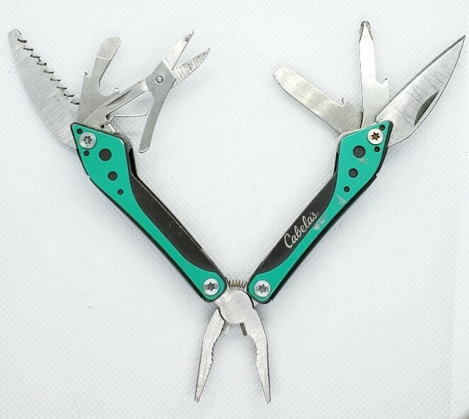 Cabelas Small Multi-Tool /Green, Orange, Purple, Silver, Red, Teal, Black, Pink
