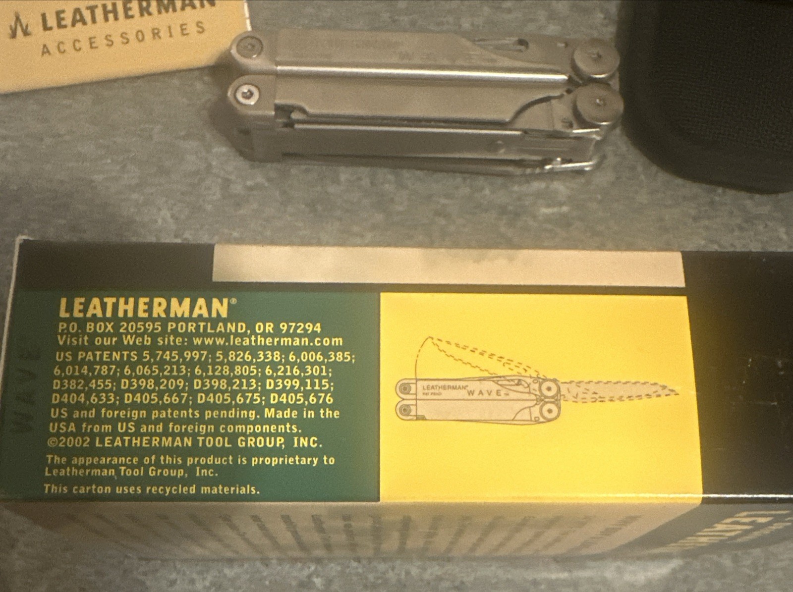 Vintage The Original Leatherman Wave Multi-Tool Nylon Sheath NOS Rare 2002
