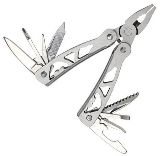 Schrade Multi Tool With Hat Clip Light Ten Stainless Tools Nylon Belt Sheath
