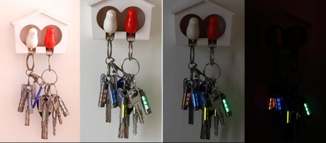 Titanium luminous Tube Pendants Paracord Beads Key Ring Necklace Pendants