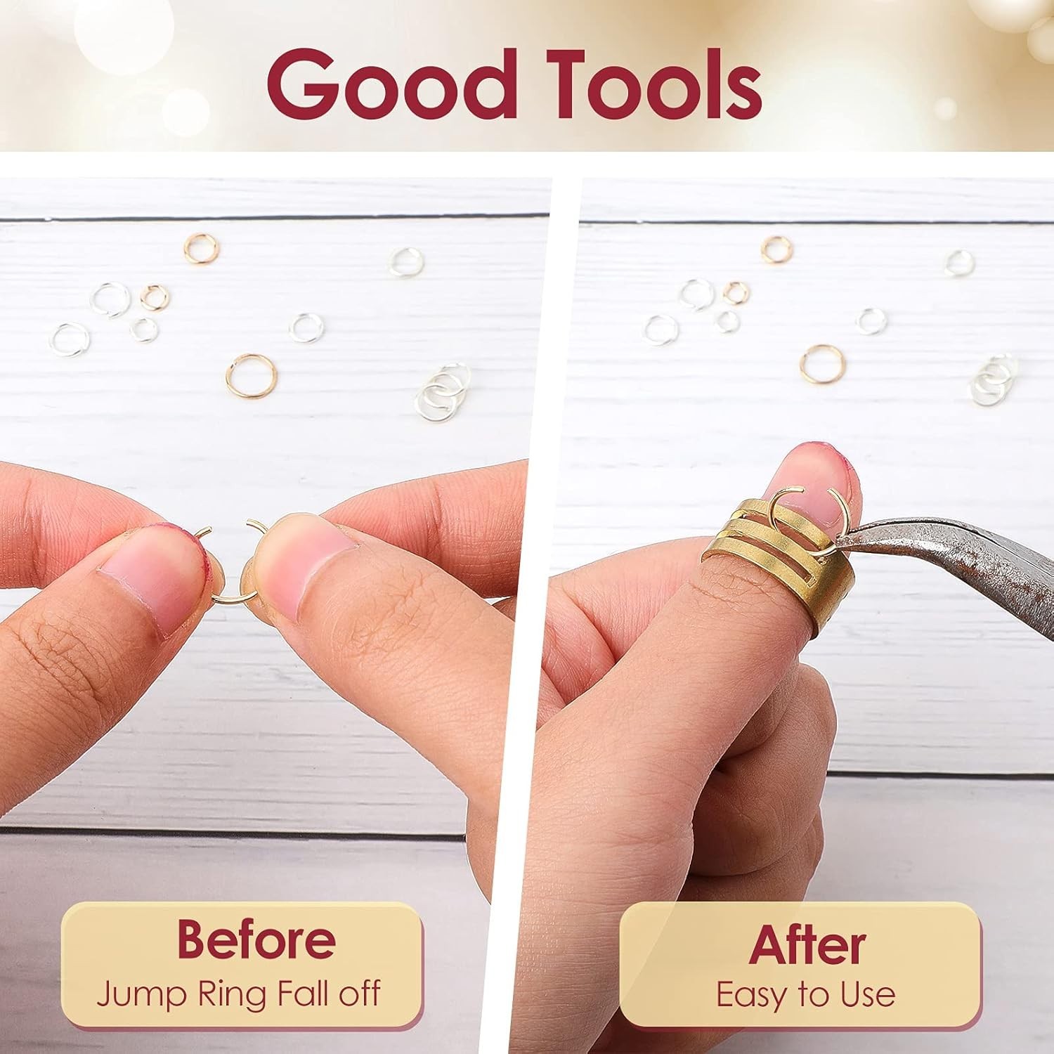 Exquisite 2-Piece Jewelry Ring Opener Set – Durable & Fashionable Design
