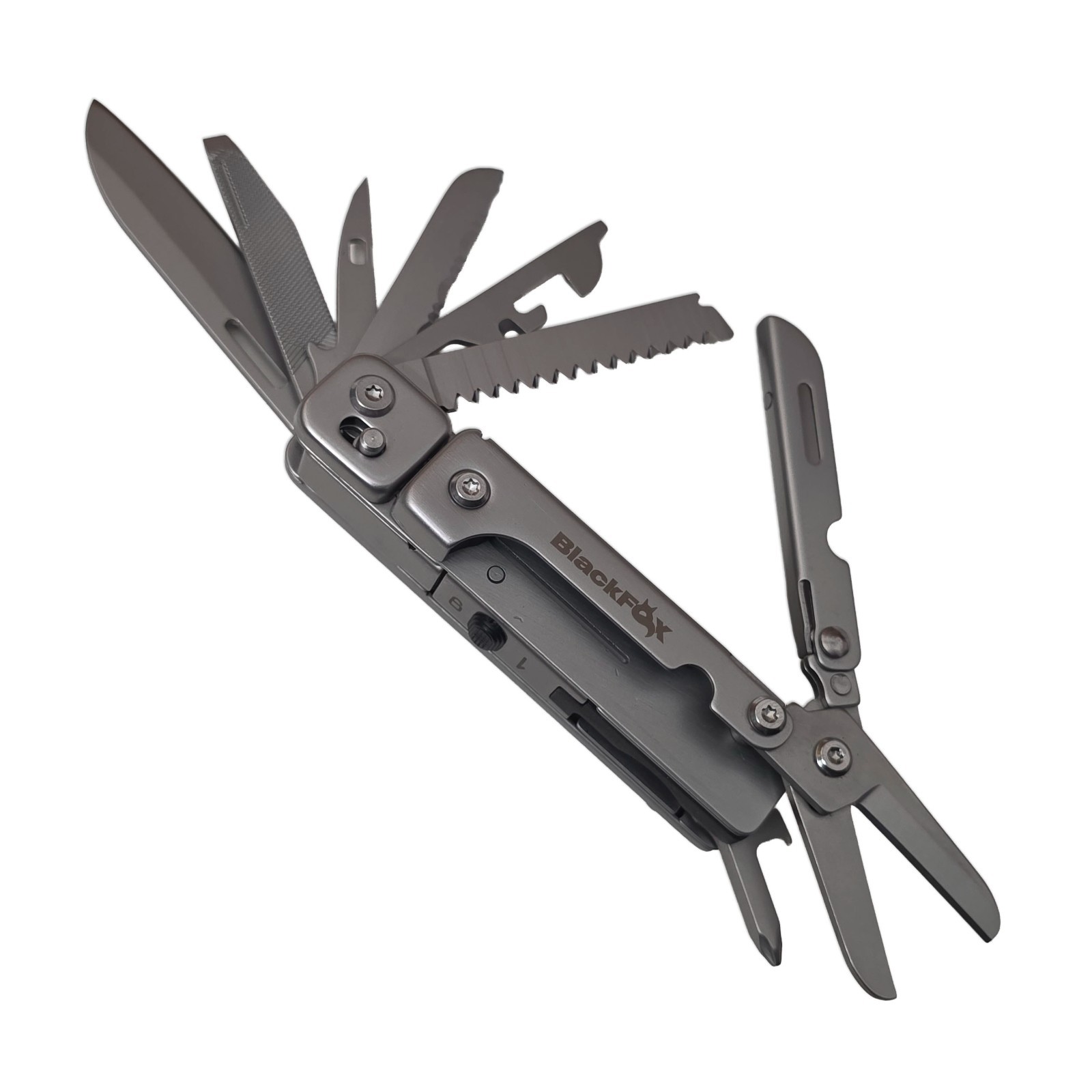 BlackFox BF-207 Multi Tool 13-in-1 EDC Stainless Steel Pocket Clip