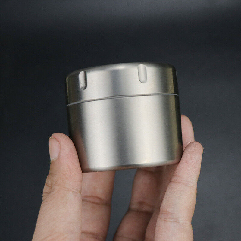 Titanium Pill Holder Case Container Jewelry Organizer Waterproof Tea Storage Box