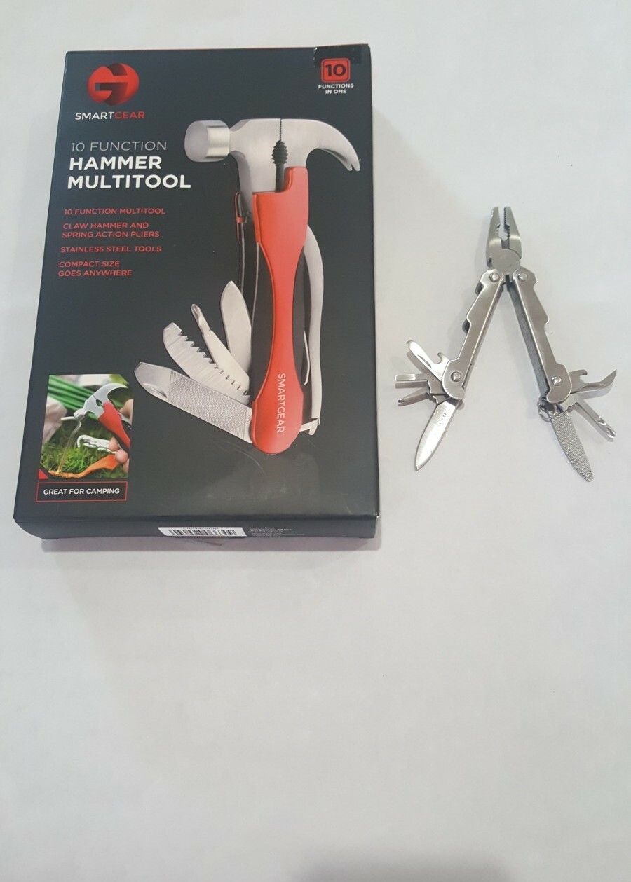 NEW SMARTGEAR 10-FUNCTION HAMMER MULTI-TOOL PLUS USED WINCHESTER MULTITOOL