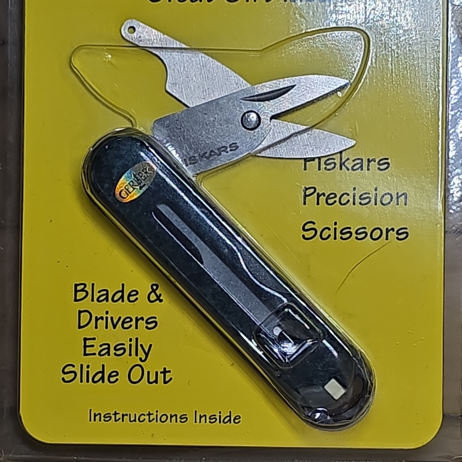 Gerber KeyStyle Black Steel Multi-Tool, Fiskars Scissors, Screwdriver