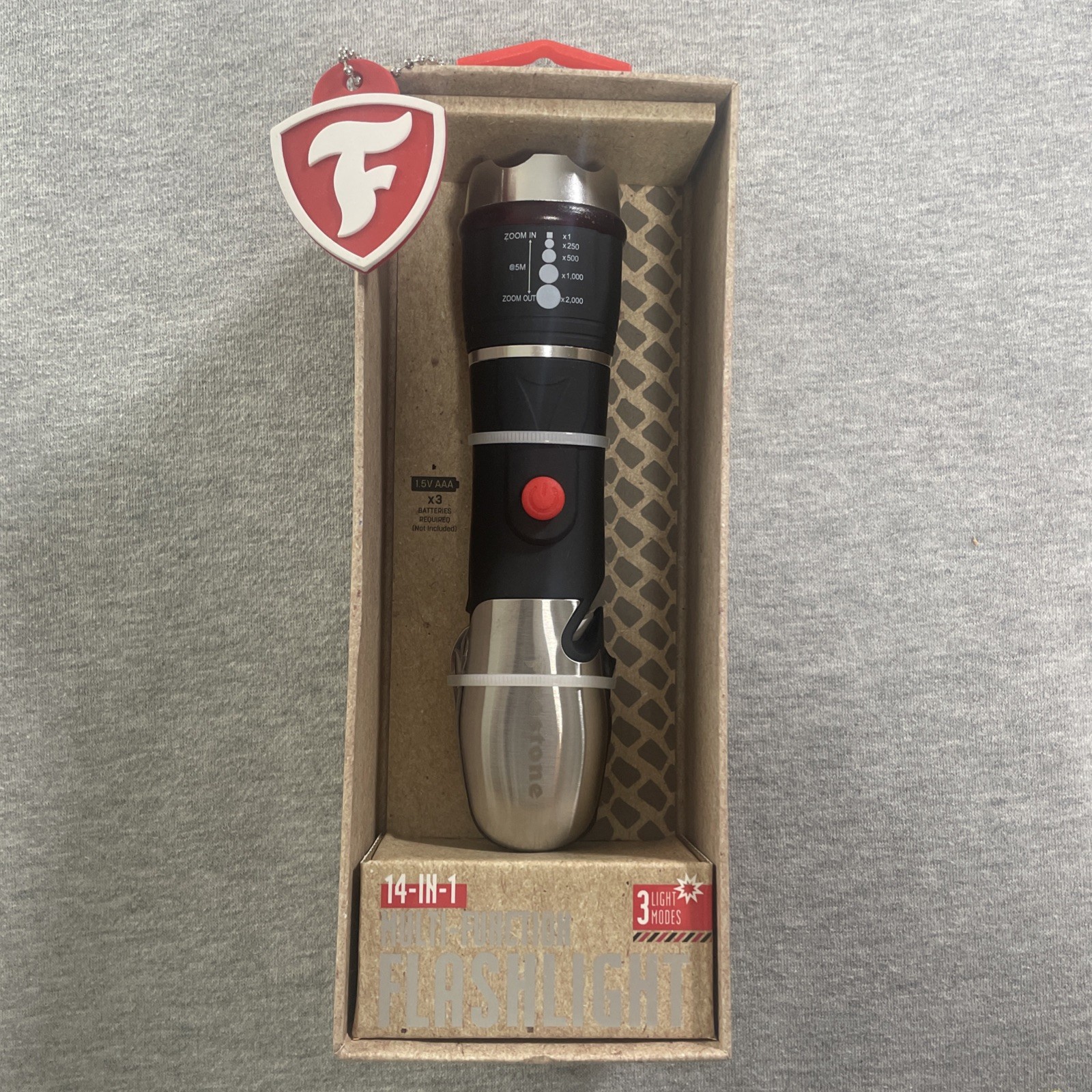 Firestone 14-in-1 Multi-Function Flashlight/LED Flashlight Car Emergency Kit NIB