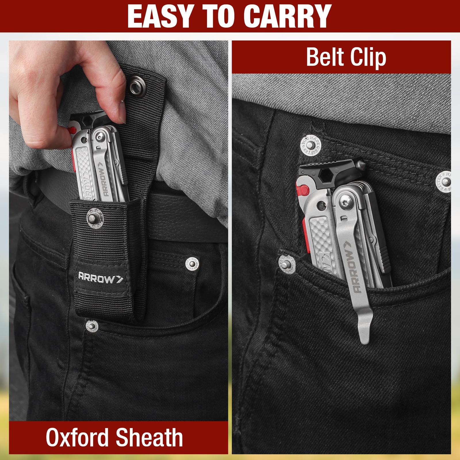ARROW 20-In-1 Multitool, Gifts for Men Dad, Stainless Steel Multitool Pliers …