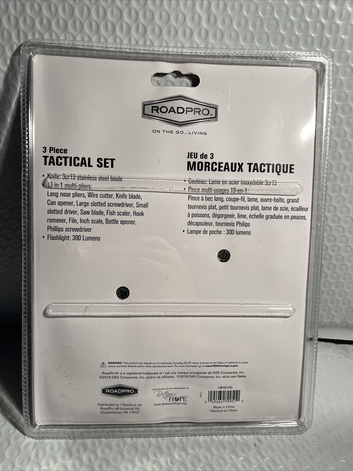 Road Pro 3-Piece Tactical Set With New 