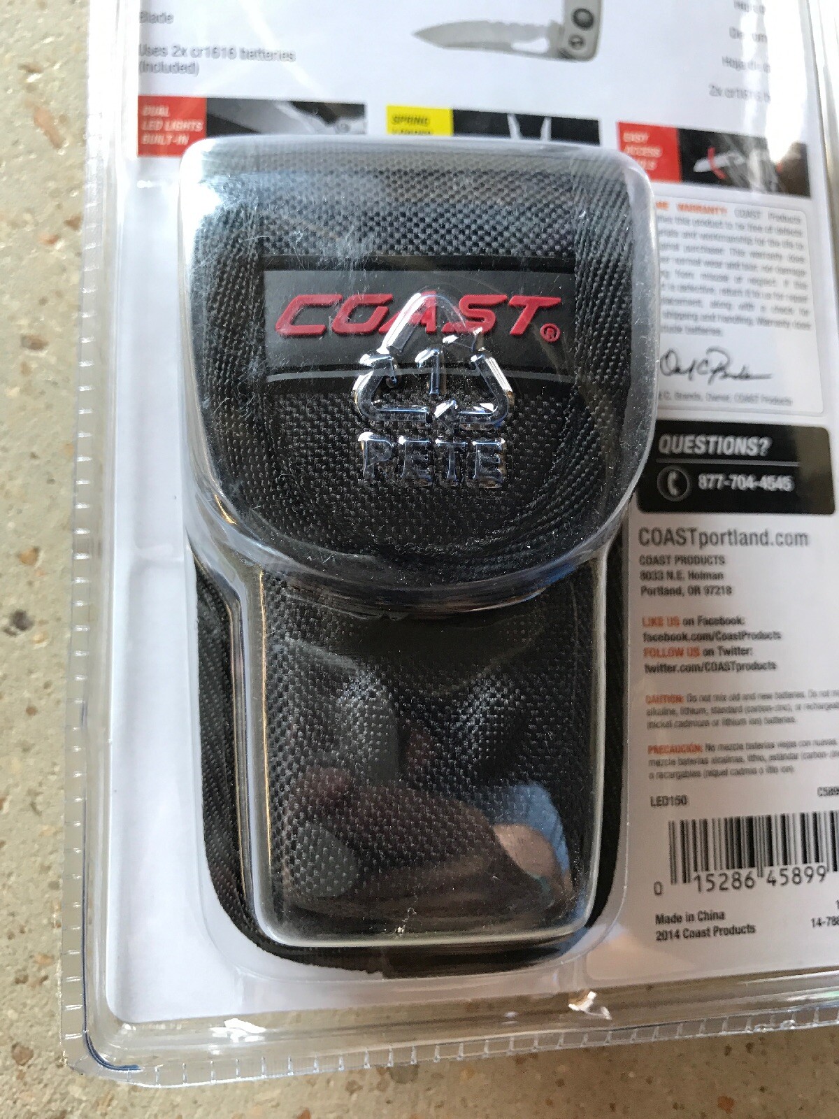 Coast LED150 Silver Pro Pocket Pliers C5899CP
