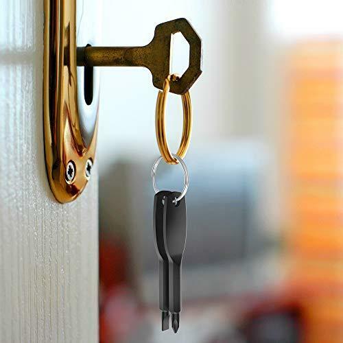 Portable Keychain Screwdriver Mens Stocking Stuffers Adult Christmas Gifts,Multi