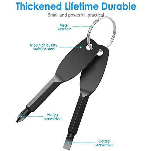 Portable Keychain Screwdriver Mens Stocking Stuffers Adult Christmas Gifts,Multi