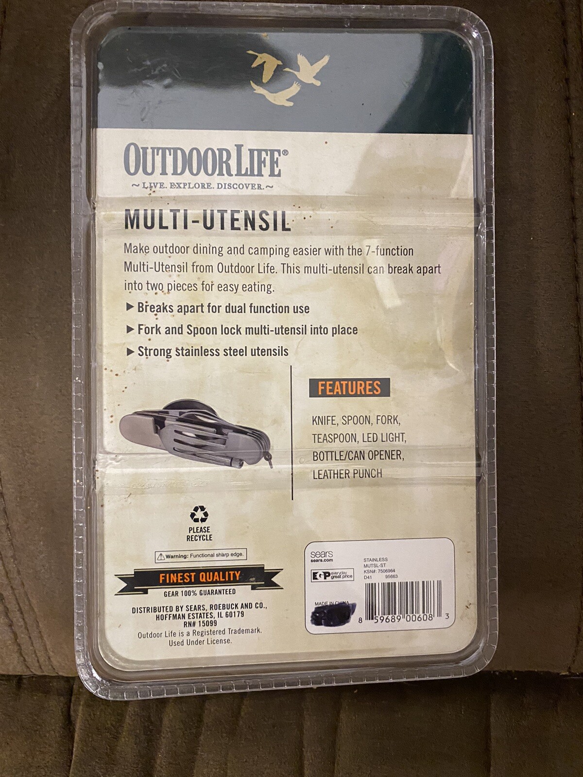 Outdoor Life Multi-Utensil Stainless