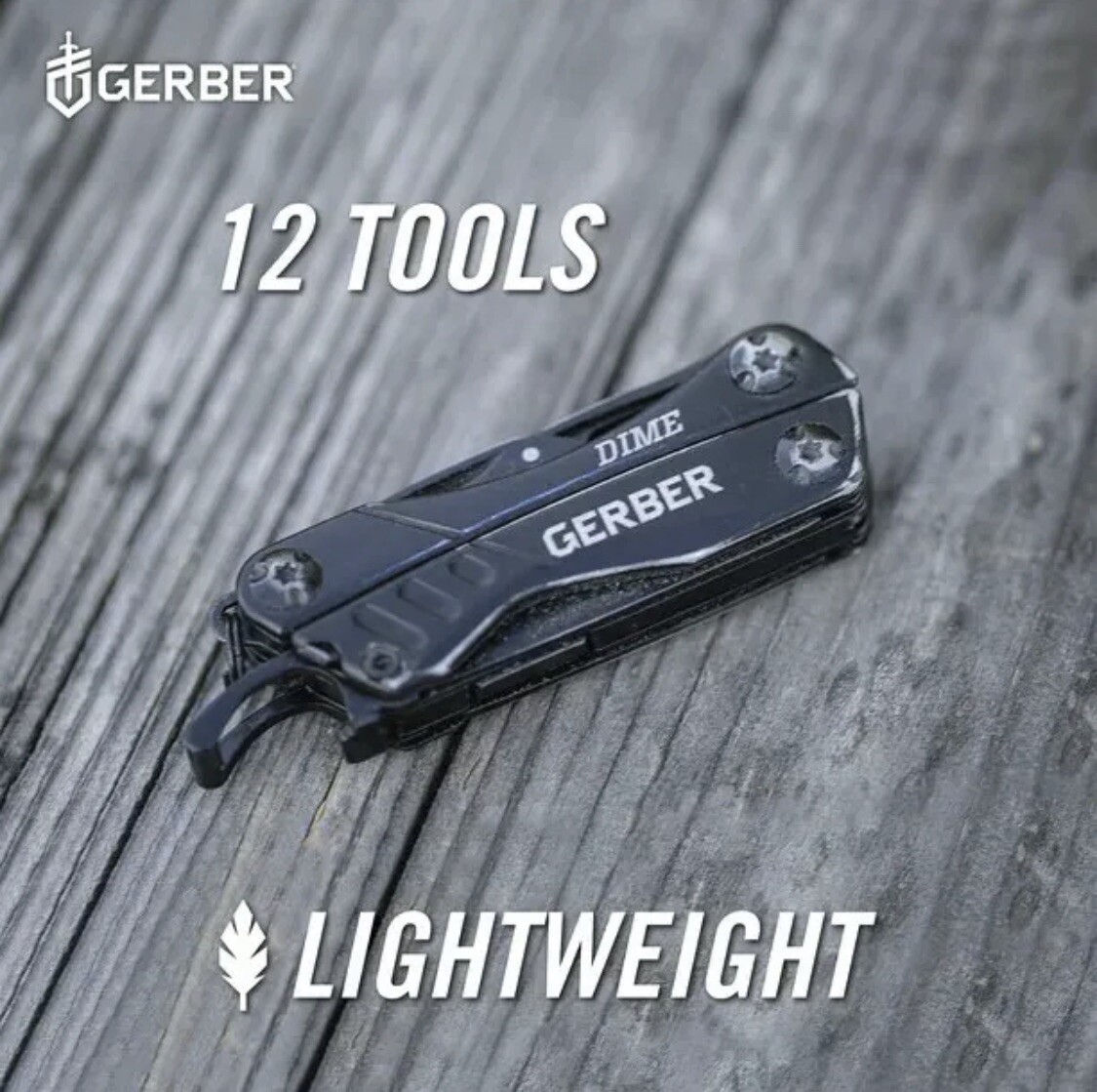 Gerber Dime 12 Multi-Tool Black 30-000469 BRAND NEW Small & Lightweight Fiskars