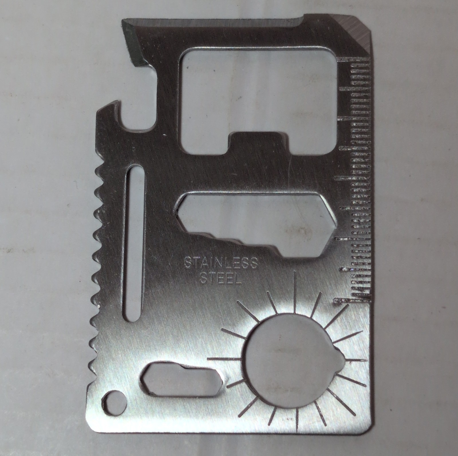 The Multi-Purpose Pocket Survival Tool Key 11-in-1 Credit Card Sized Tool