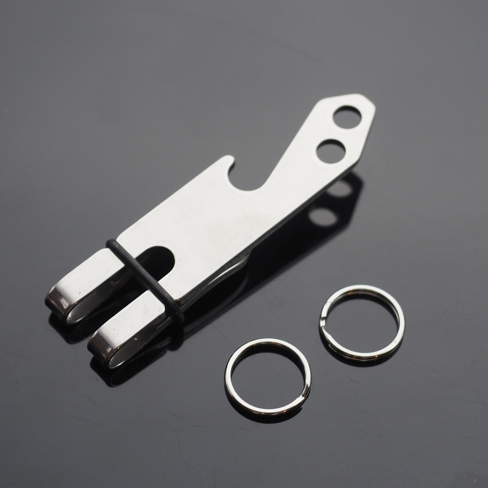 Money Clip & Carabiner Clip Belt Hanger Bottle Opener EDC & Key Rings