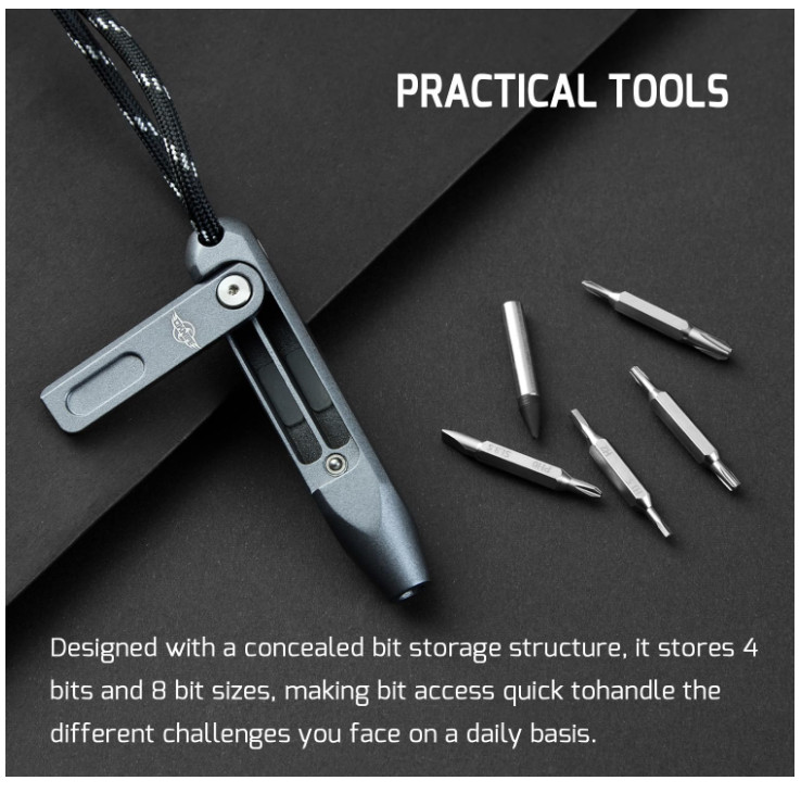 OKNIFE Otacle D1 Mini Precision Screwdriver Set, 9 in 1 EDC Multi Bit Pocket Scr