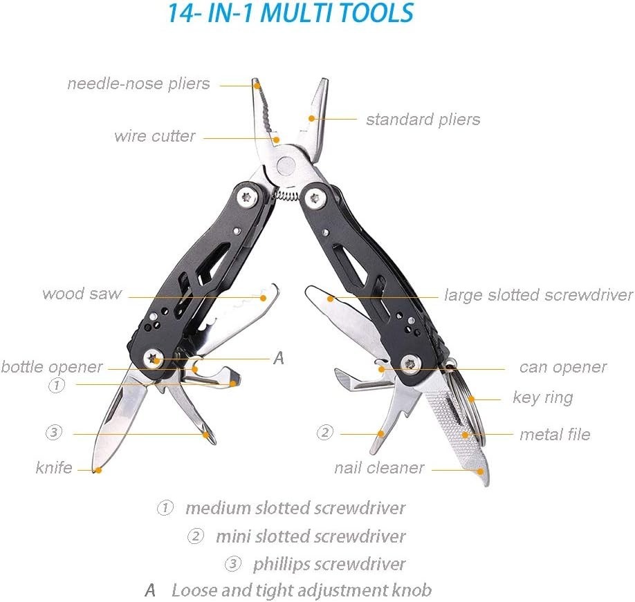 Compact Stainless Steel Multitool Pliers – Ultimate Gift for Dads & Adventurers