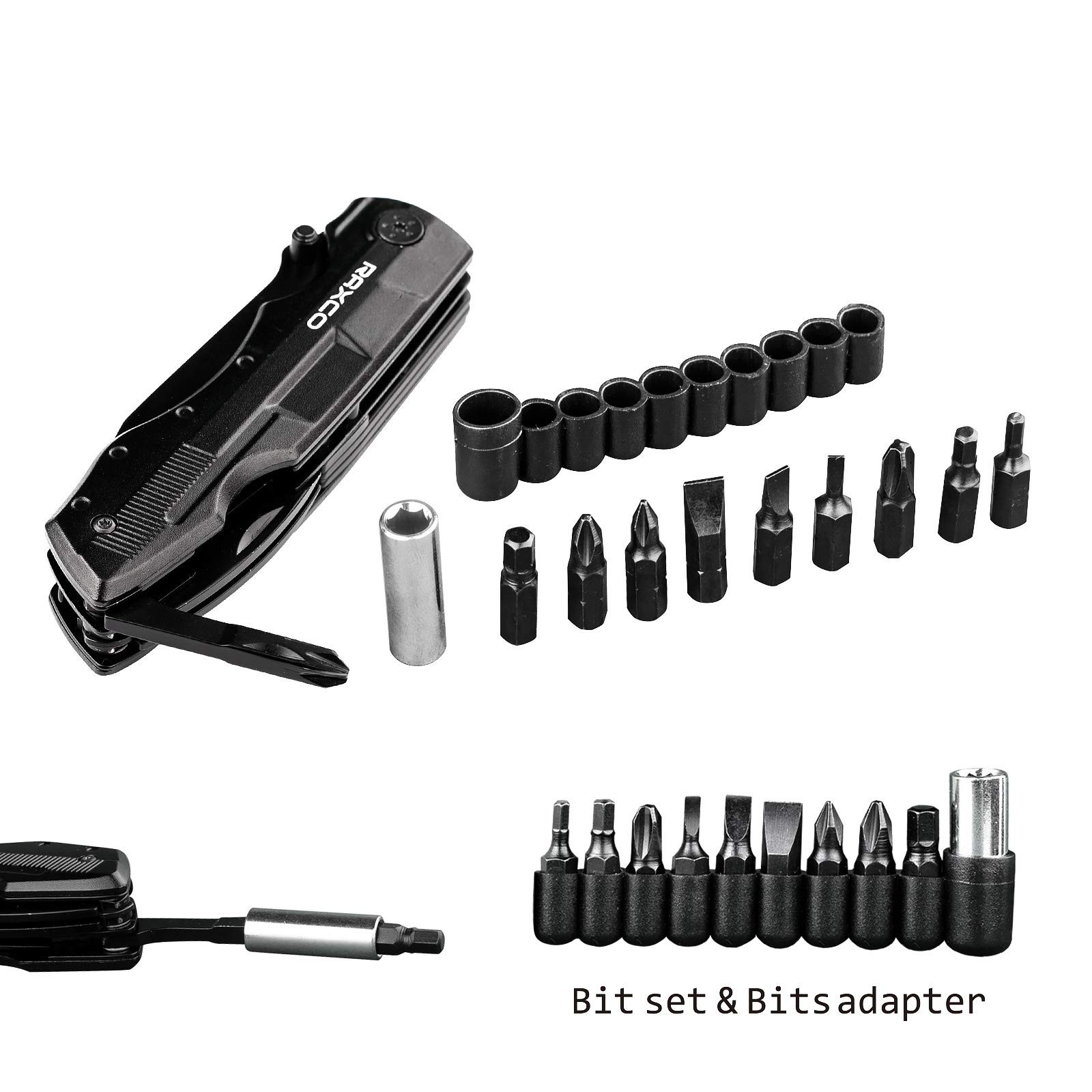 18in1 Multi-Tool Compact Outdoor Survival Tool with Pliers, Mess…
