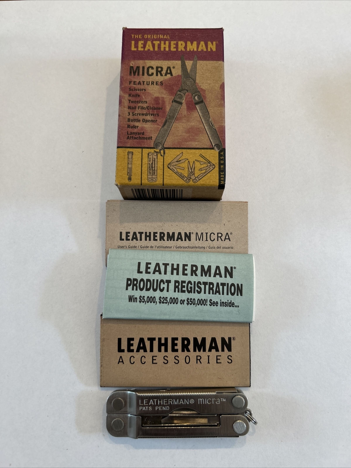 Leatherman – Original Micra (Stamped 09/99) New In Box with original user guide