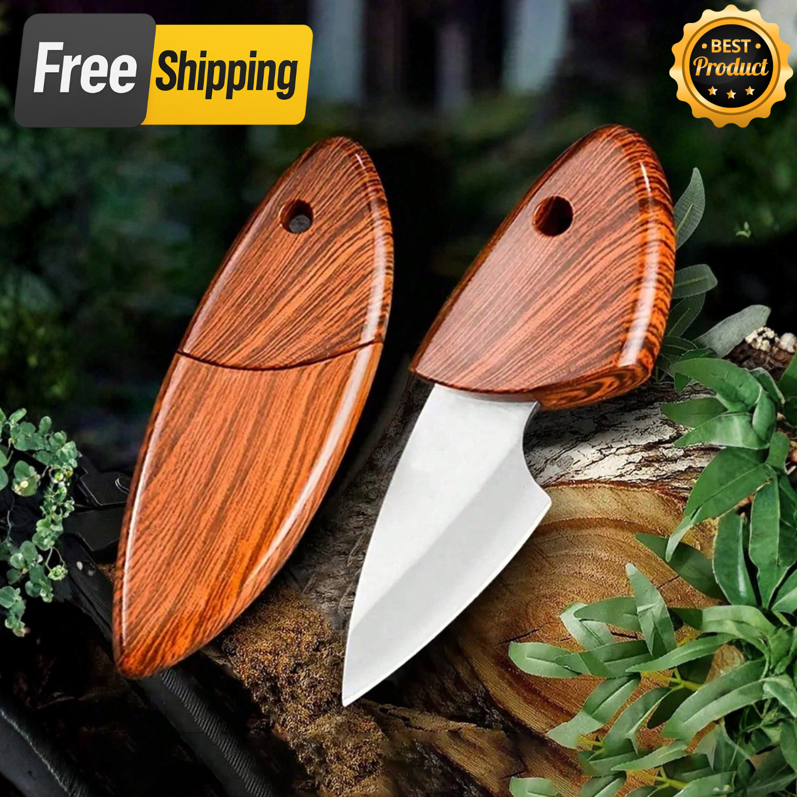 2x Portable Mini Knife Pocket Utility Tool Multi-Purpose Camping Hiking Outdoor