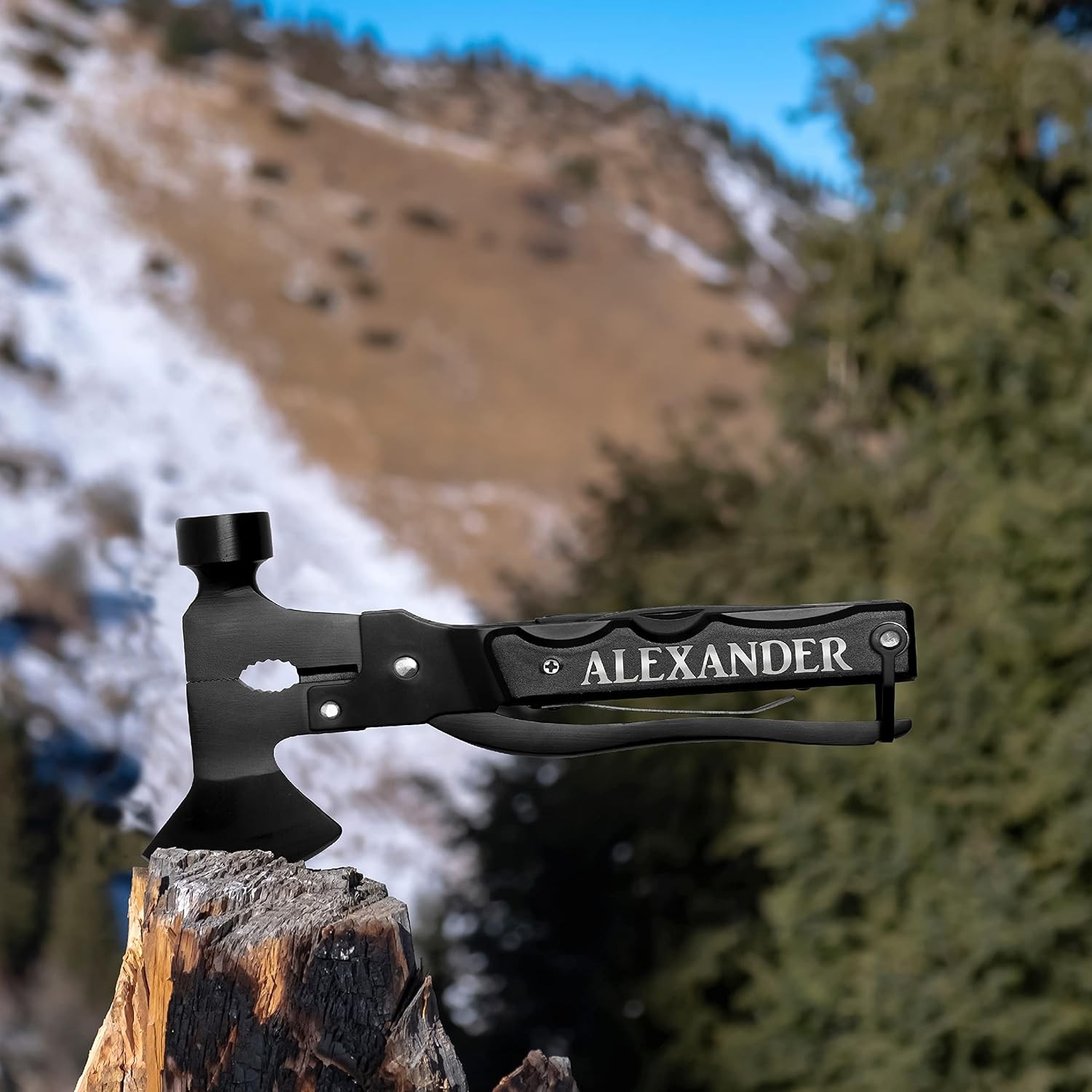 Laser Engraved Personalized All-In-One Hammer Multitool w/Name/Customizable Text