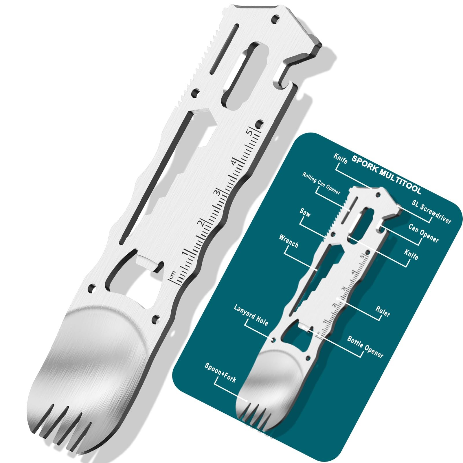 Fun Mens Gifts EDC Multitool – Unique Men Spork Gift, Novelty Christmas Stock…