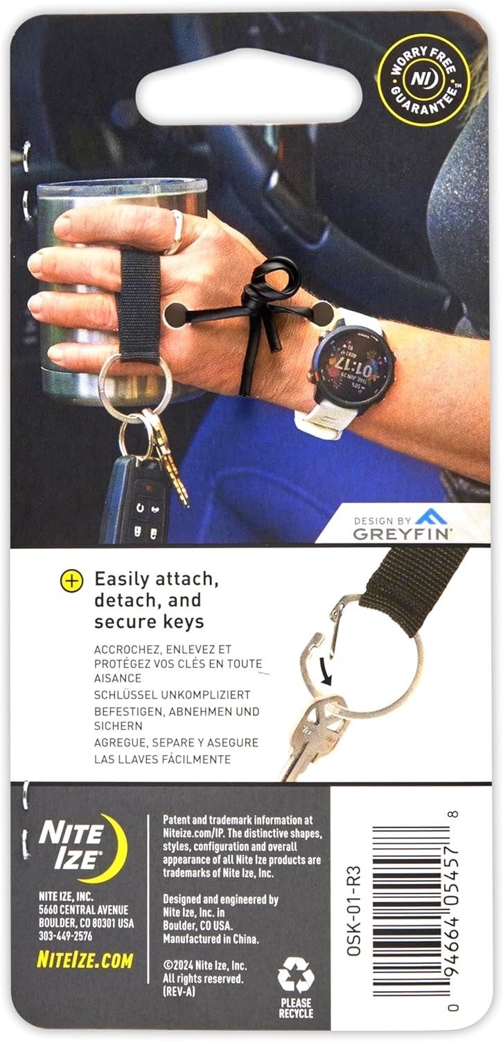 Nite Ize O-Series Keychain Lanyard with Stainless Steel Ring Alternative