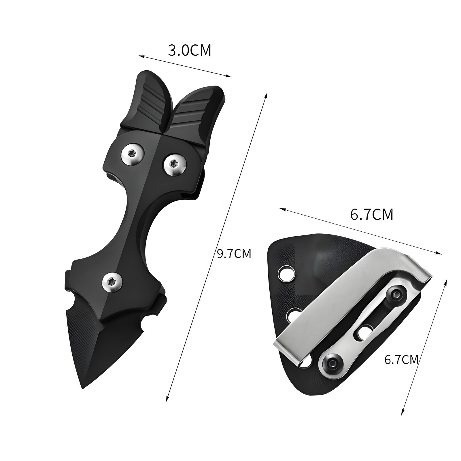 Titanium Alloy EDC Multi-Tool Pry Bar with Sheath Outdoor Camping Gear