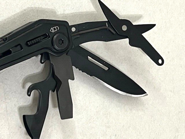 Flissa Multitool Plier Black FOLDING Pocket Tools WITH Sheath – Excellent