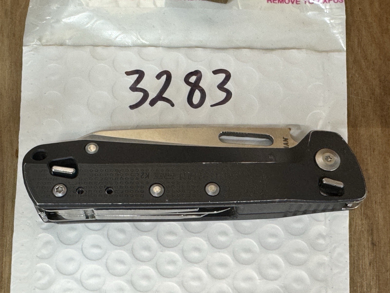 Rare LEATHERMAN FREE K2 Slate Aluminum Handle 7 Tools 420HC Blade USA EXCELLENT!