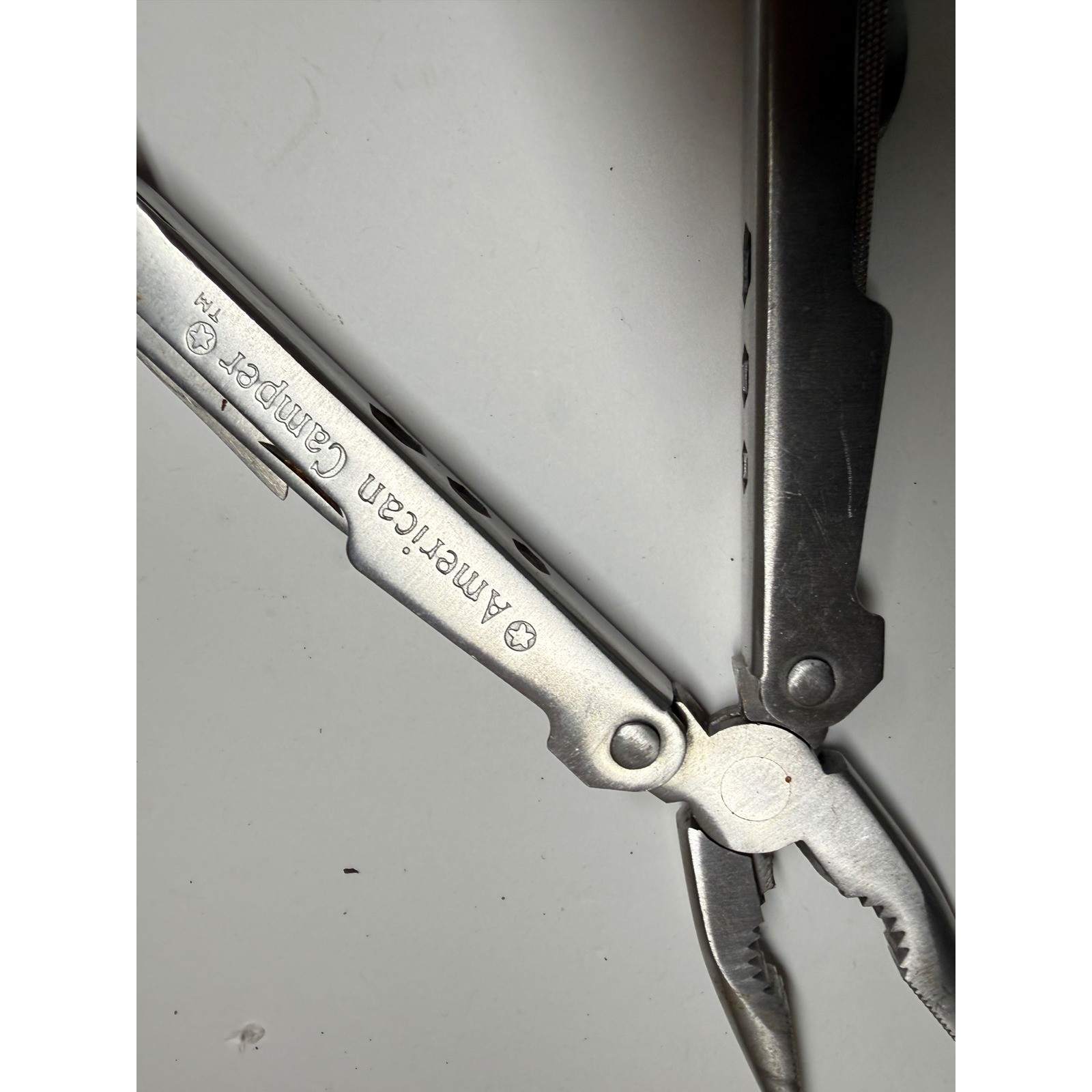 American Camper Multi-Tool Stainless Steel Folding Pliers with Nylon Sheath