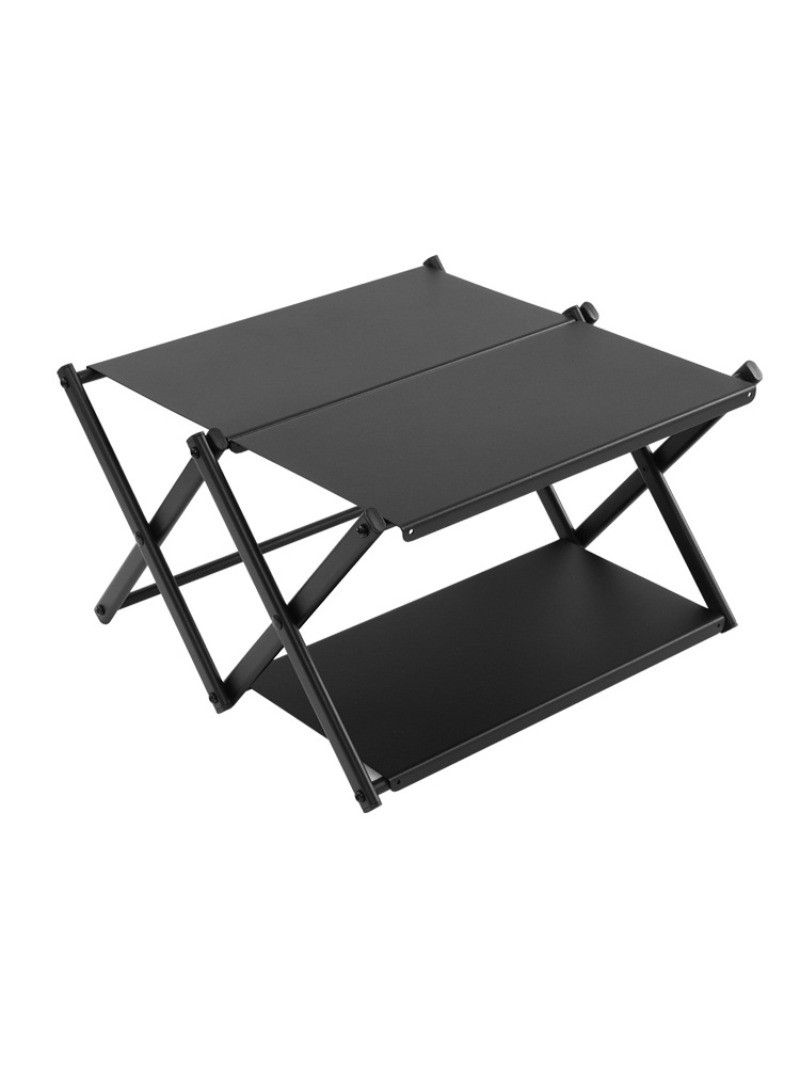 Outdoor folding storage rack multifunctional aluminum alloy small table