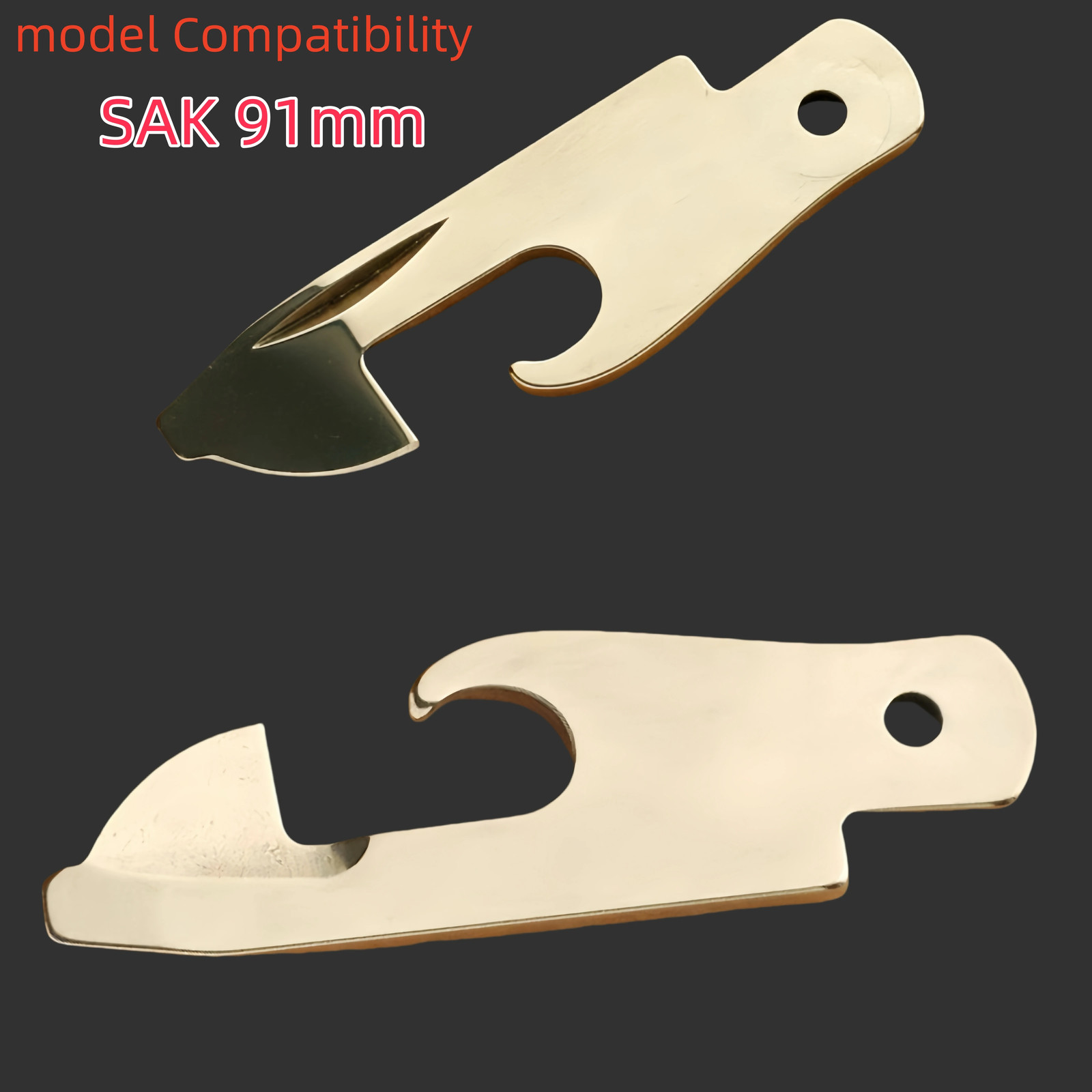Can Opener and Bottle Opener With 3mm Screwdriver For 91mm Victorinox SAK
