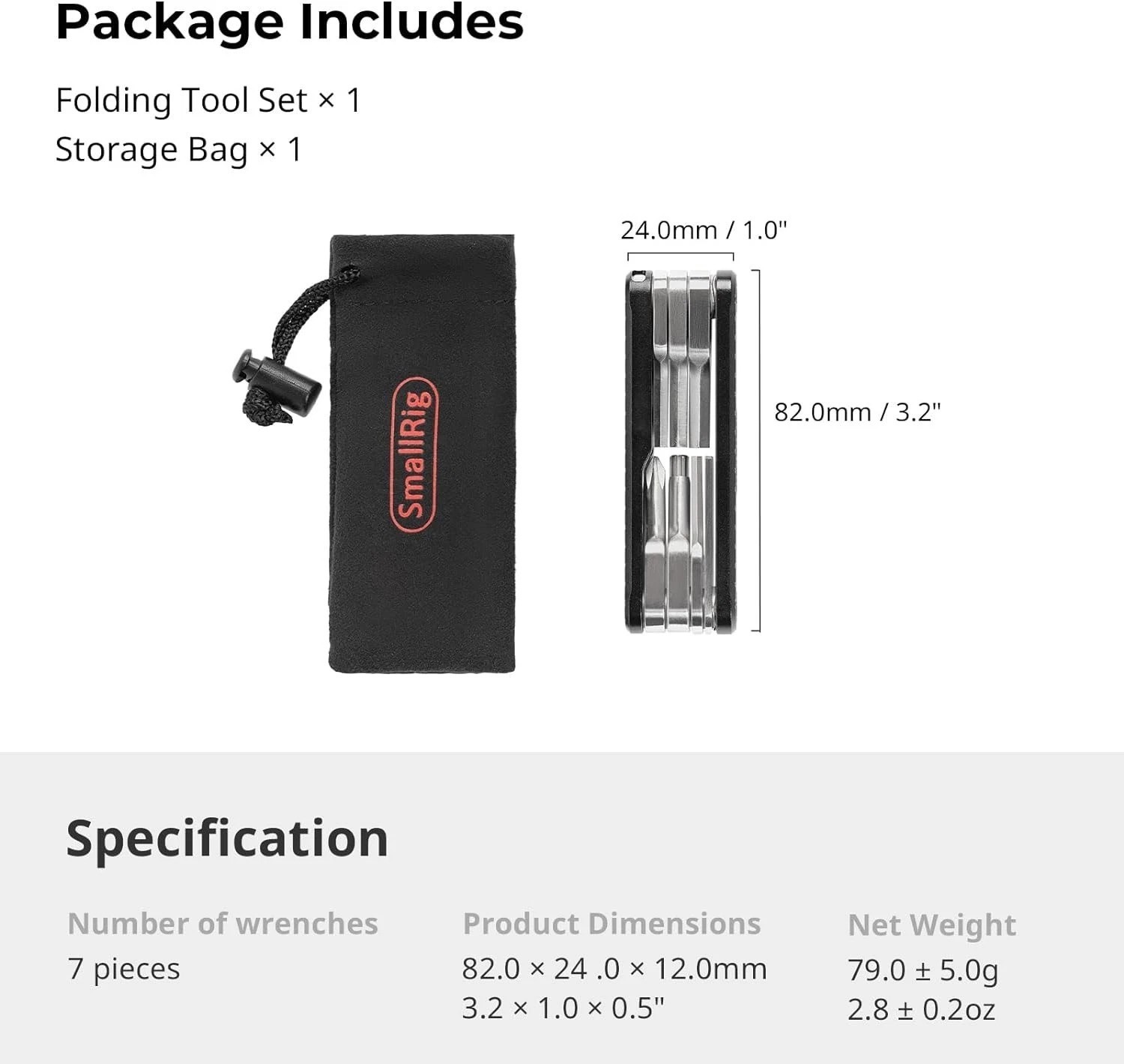 7-in-1 Folding Multi-Tool Set for Photographers – Compact & Portable