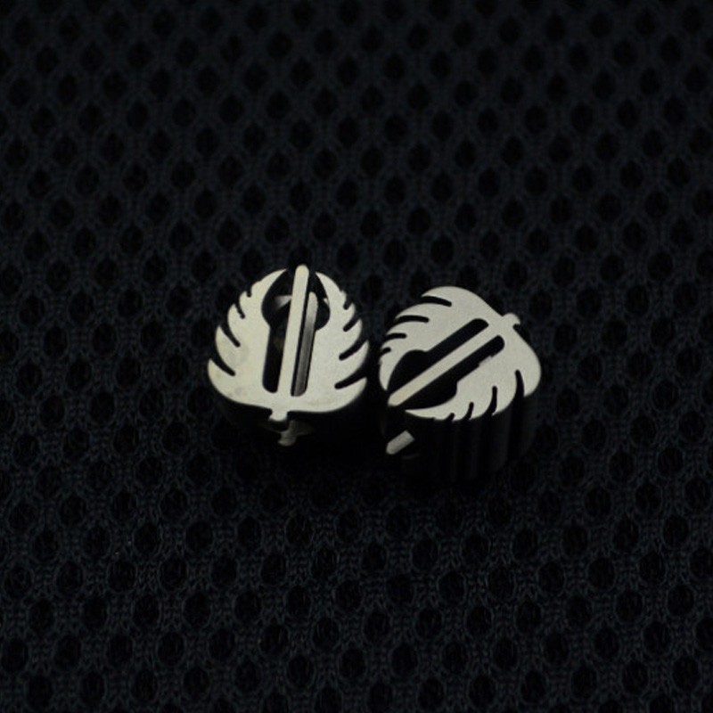 Wing Emblem Stainless Lanyard Bead for Knife EDC Zipper Pull Charm