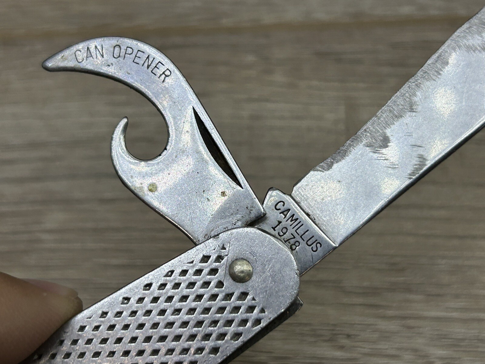 Vintage 1978 Camillus Stainless Steel Multi Tool Pocket Knife USA