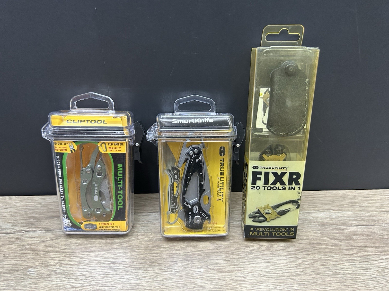 True Utility SmartKnife+ FIXR ClipTool Multi-tool Lot Of 3 New