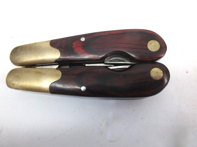 HUSKY 25 Years 25th Anniversary Limited Edition Multi-Tool Brass Wood vintage