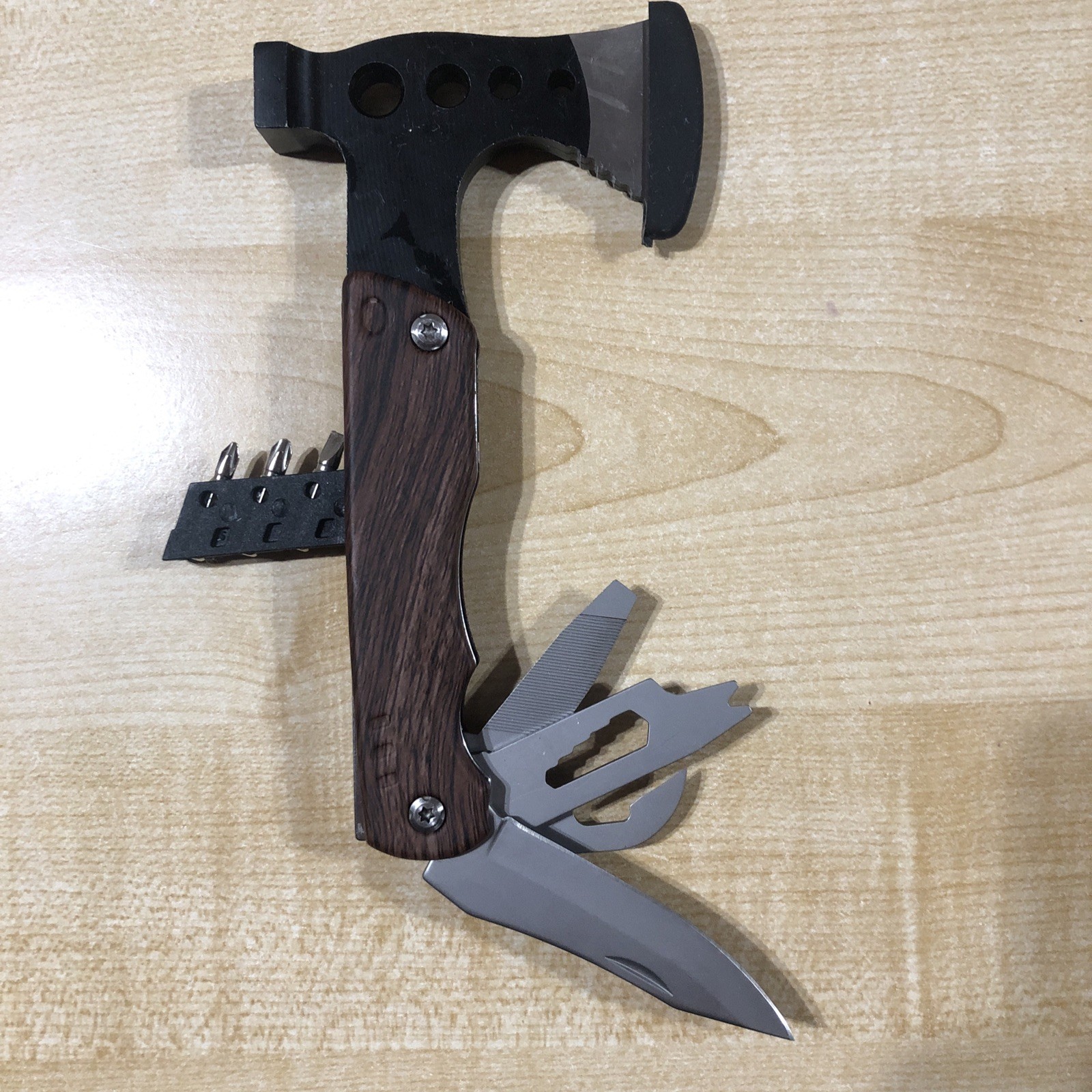 Protocol AX 17 in 1 Multi Tool – Knives Ax Screws Survival