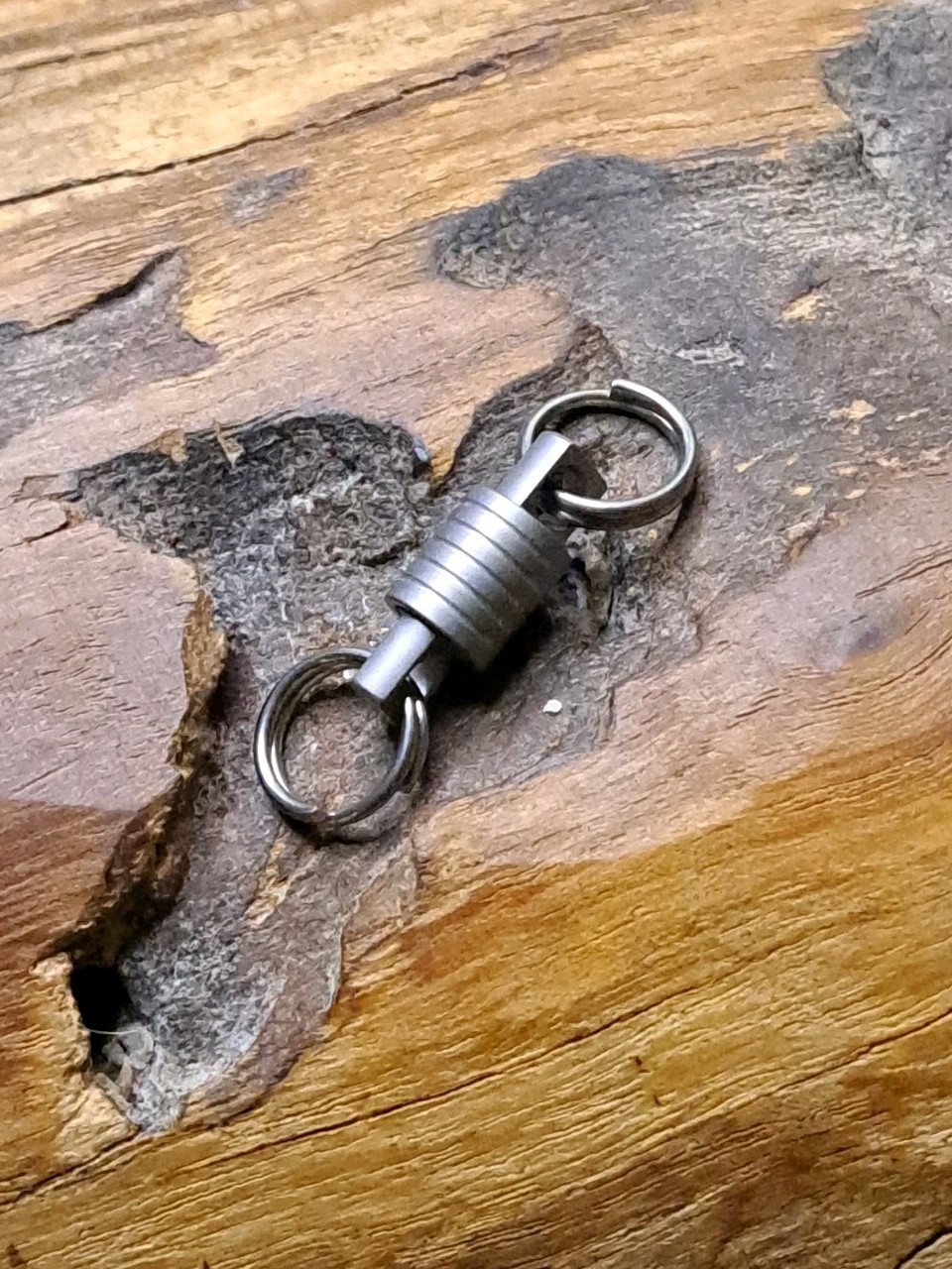 Super Mini Titanium Swivel With 10mm Titanium Keyrings