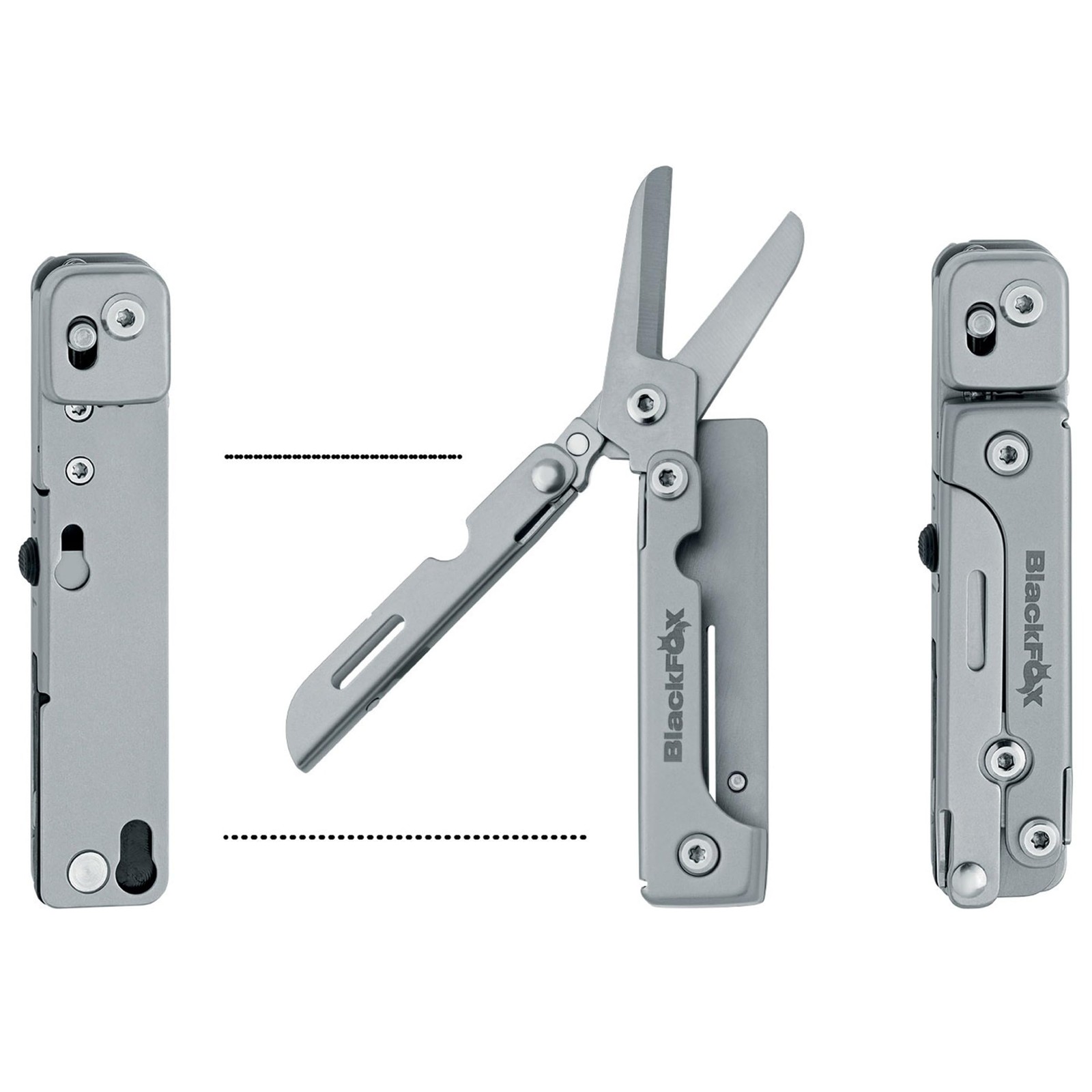 BlackFox Solver BF-207 Multi Tool 13-in-1 Stainless Steel EDC Heavy Duty Pock…